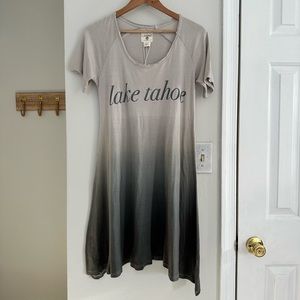 Legaci Ombré Lake Tahoe graphic t-shirt dress sz: Small NWT